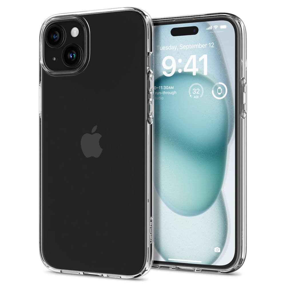 Spigen Tekutý Krystal iPhone 15 Průhledný - náhled 1