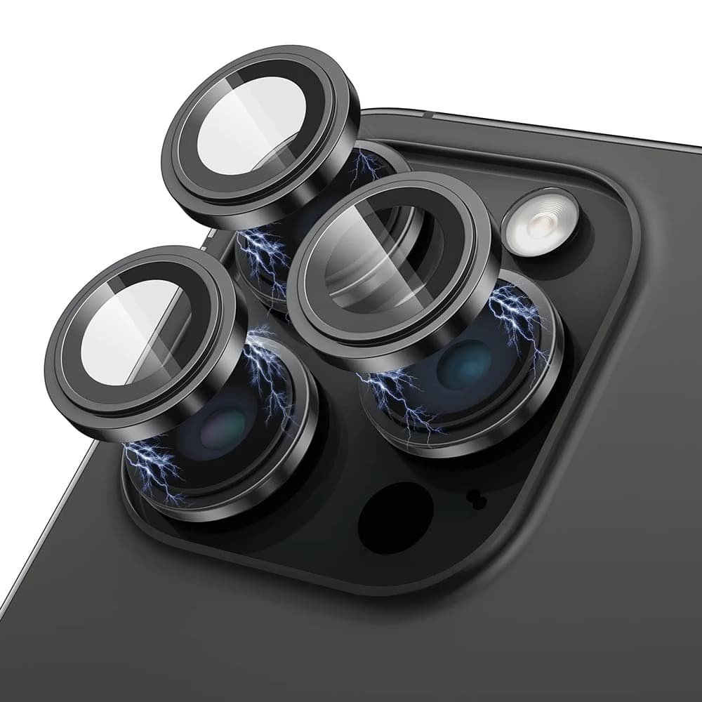 Lito S+ Ochranné sklo fotoaparátu iPhone 15 Pro Max Black Titanium - náhled 1