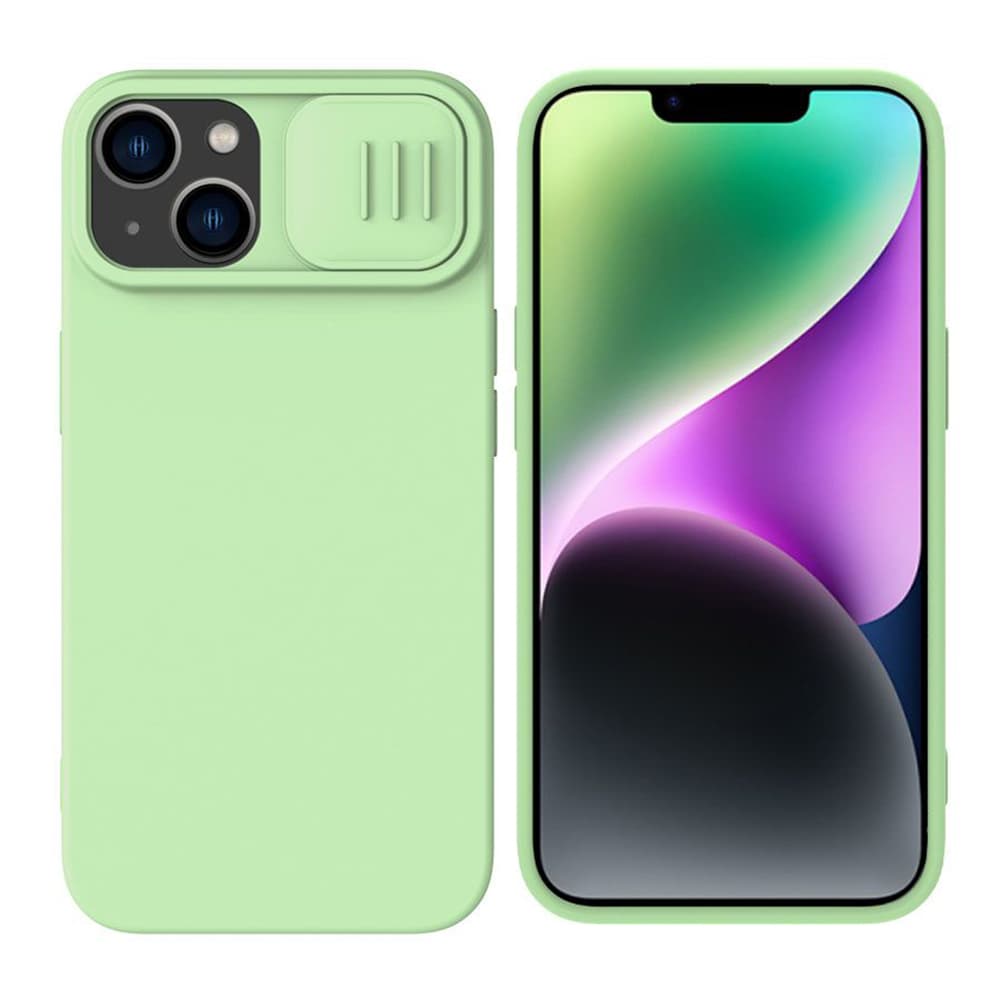 Nillkin CamShield Silikonový MagSafe iPhone 15 Plus Mátově zelená - náhled 1