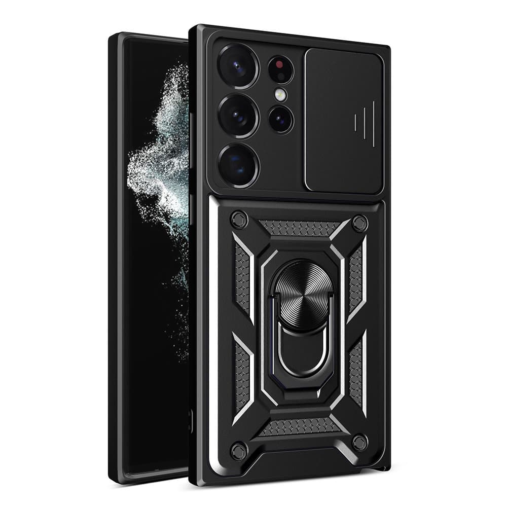 Techsuit CamShield řada Samsung Galaxy S22 Ultra 5G Černá - náhled 1