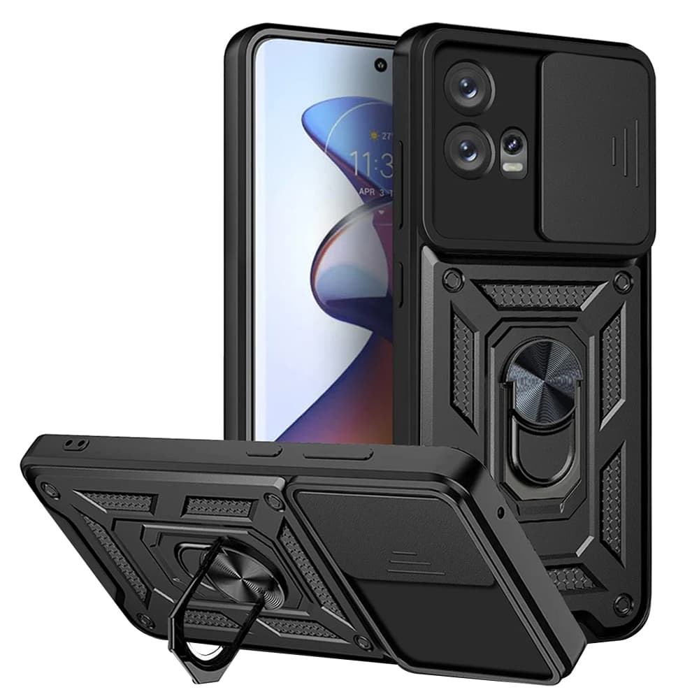 Techsuit CamShield Series pro Motorola Edge 30 Fusion Černá - náhled 1