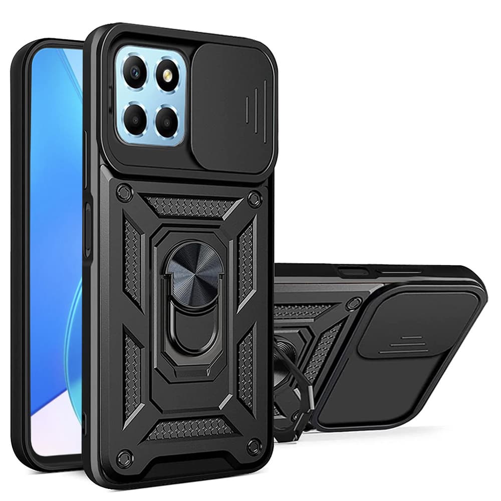 Techsuit CamShield Série Honor X6 X8 5G 70 Lite Černá - náhled 1