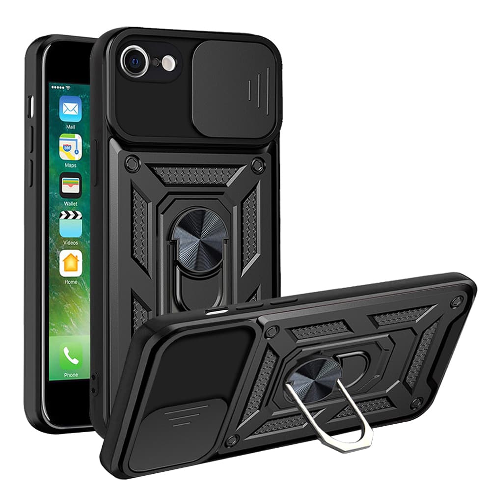 Techsuit Kryt CamShield iPhone 7 8 SE 2 2020 SE 3 2022 Černá - náhled 1