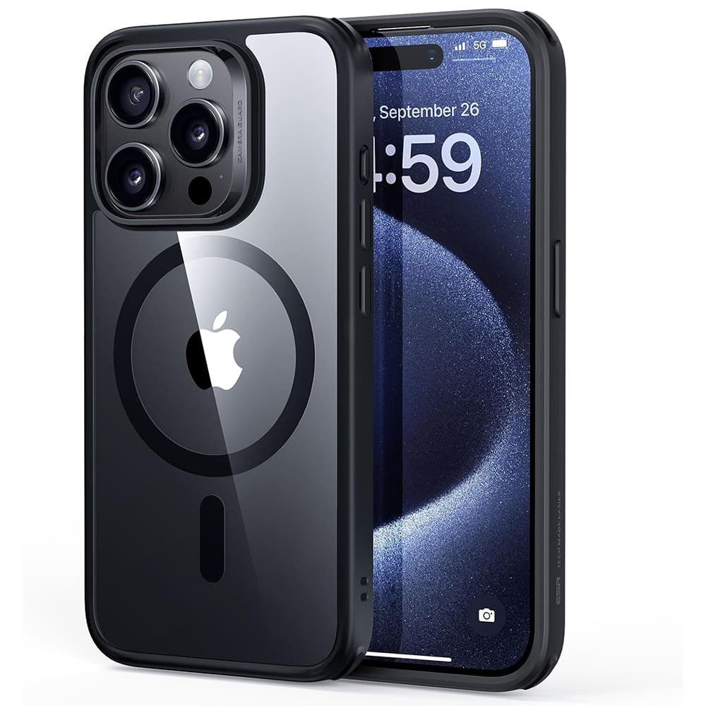 ESR Classic Hybrid HaloLock iPhone 15 Pro Max Čirá černá - náhled 1