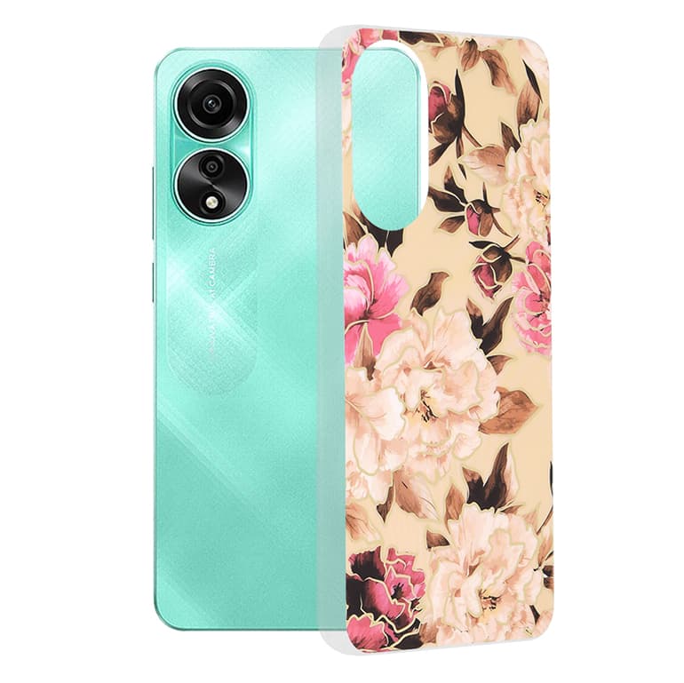 Techsuit Marble Series pouzdro Oppo A78 4G Mary Berry Nude - náhled 1