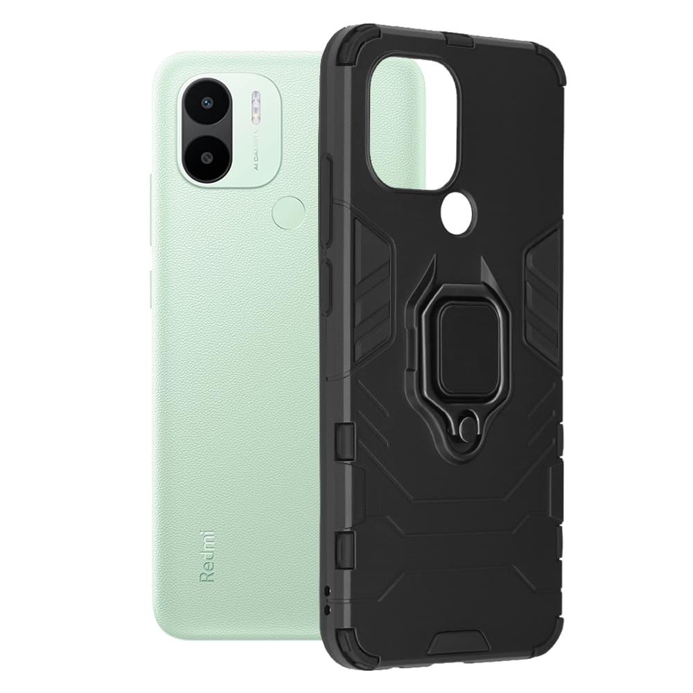 Techsuit Silikonový kryt Xiaomi Redmi A1+ A2+ Černý - náhled 1