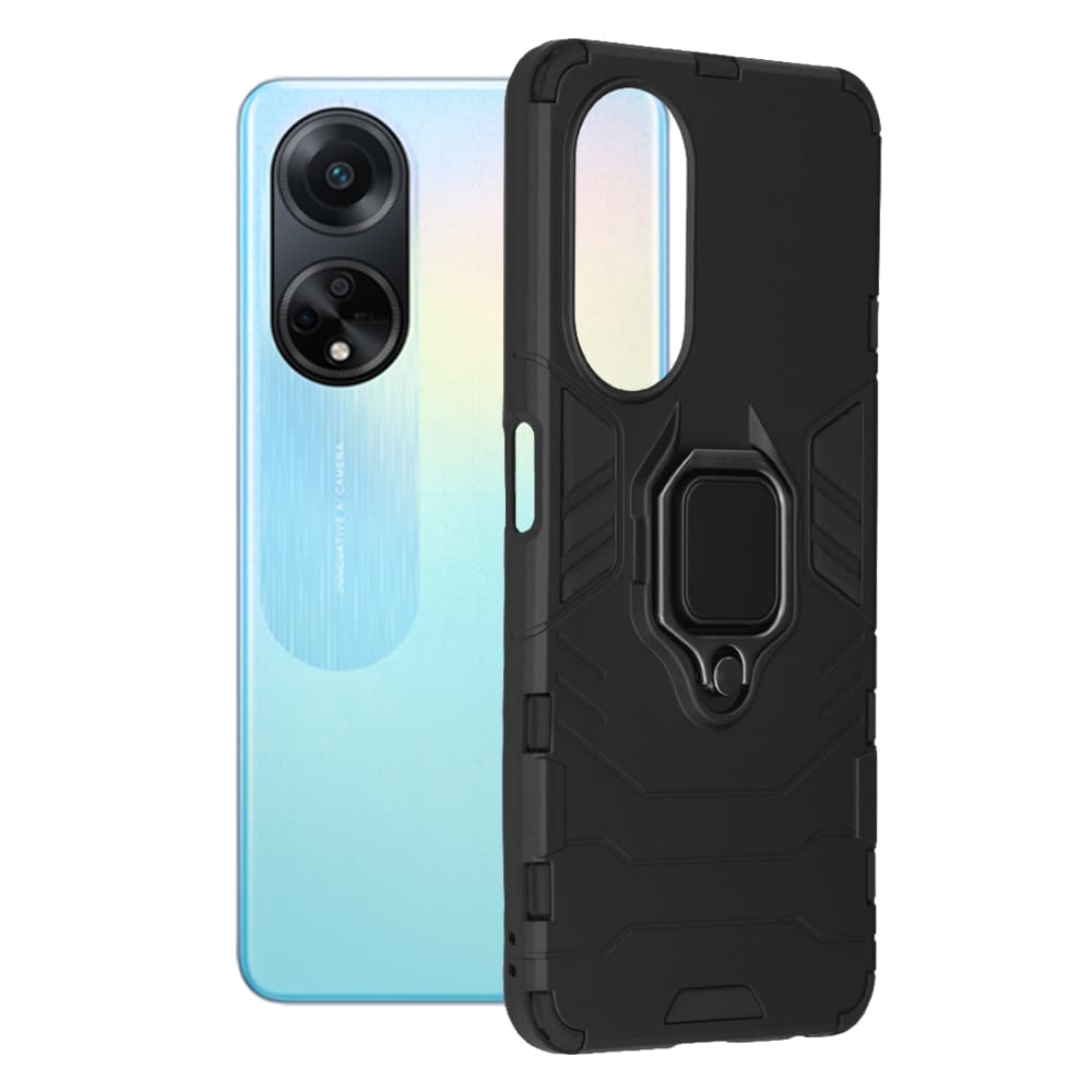Techsuit Silikonový kryt Oppo A98 5G Black - náhled 1