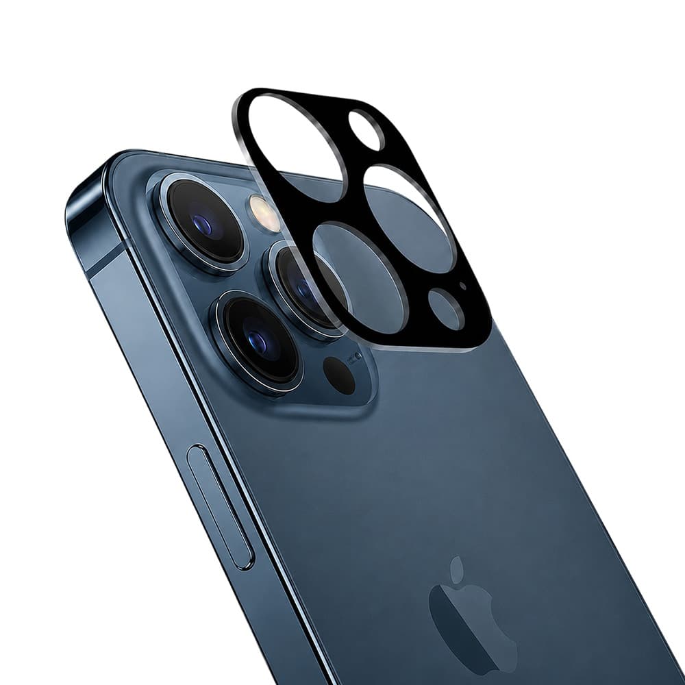Techsuit Celoskelná ochrana fotoaparátu iPhone 12 Pro Max Black - náhled 1