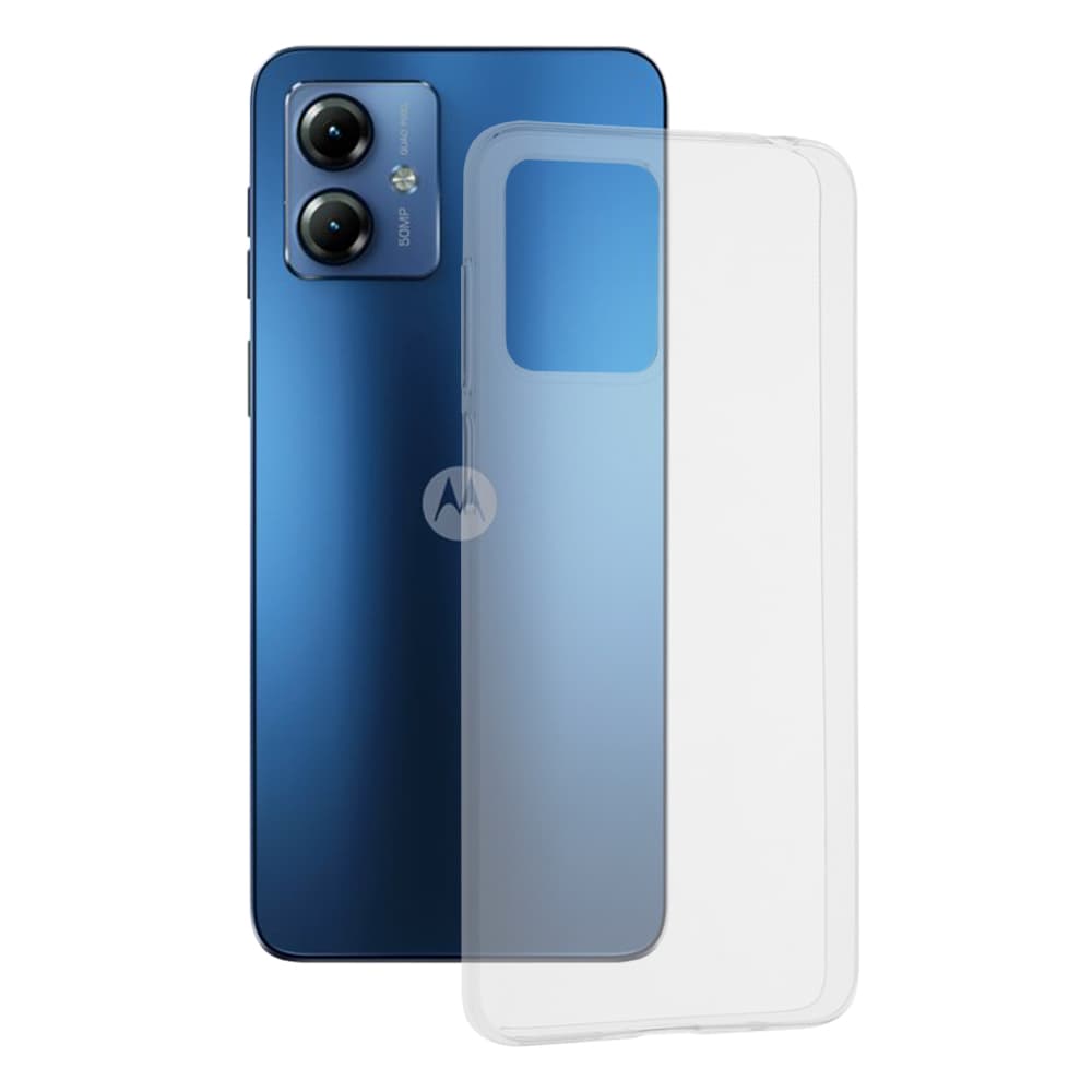 Techsuit Čirý silikon Motorola Moto G14 Transparentní - náhled 1
