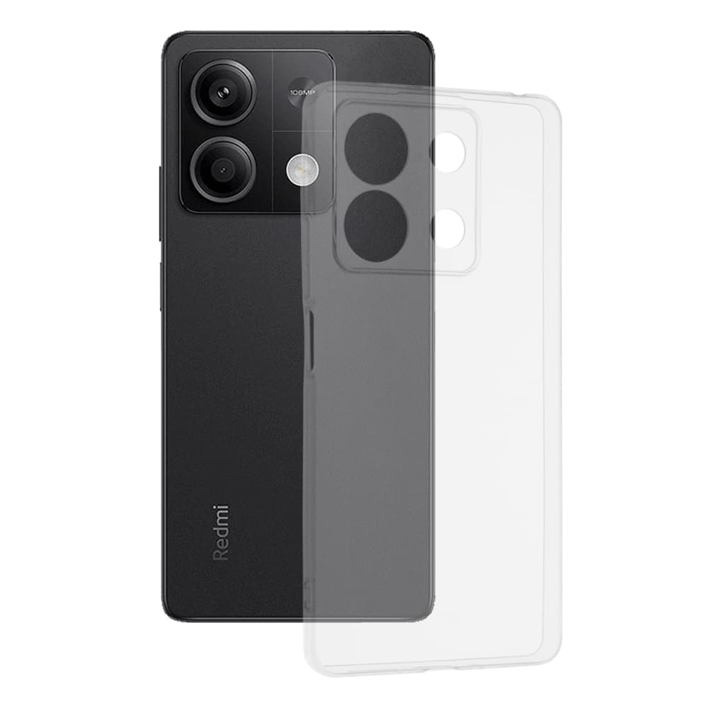 Techsuit Čirý silikonový kryt Xiaomi Redmi Note 13 5G Průhledný - náhled 1