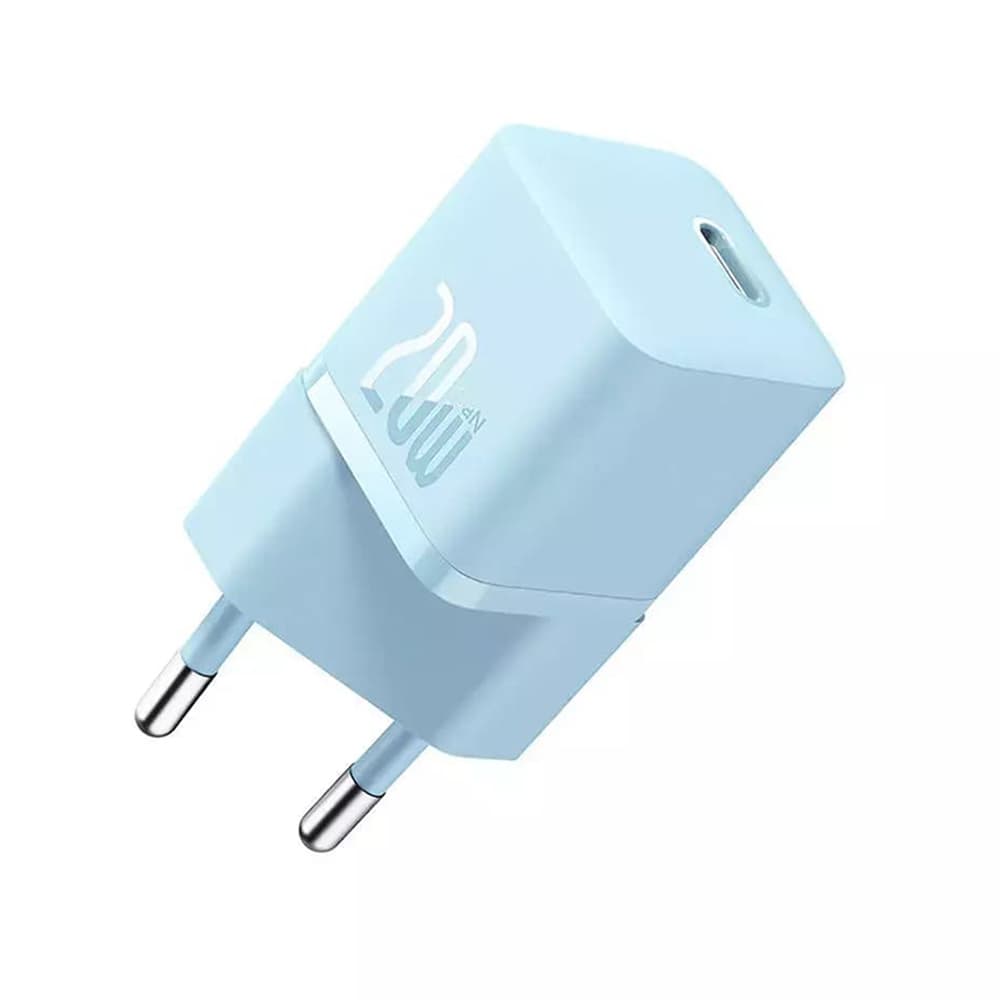 Baseus Nástěnná nabíječka CCGN050103 GaN Rychlonabíjení 20W Modrá - náhled 1