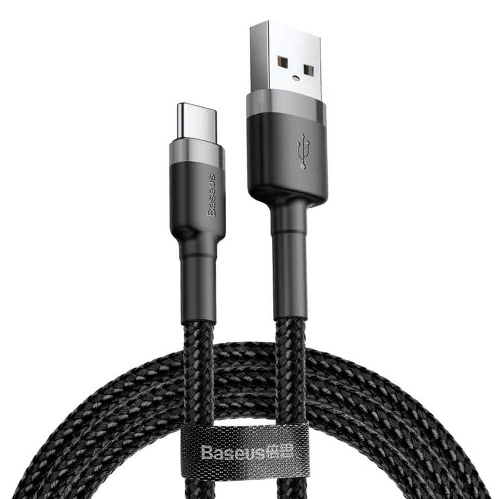 Baseus Datový kabel Cafule CATKLF-AG1 USB-C 0.5m Šedočerný - náhled 1