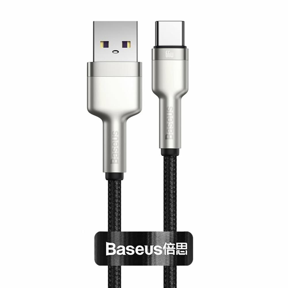 Baseus Kabel Cafule USB na Type-C 66W 25cm Černá - náhled 1