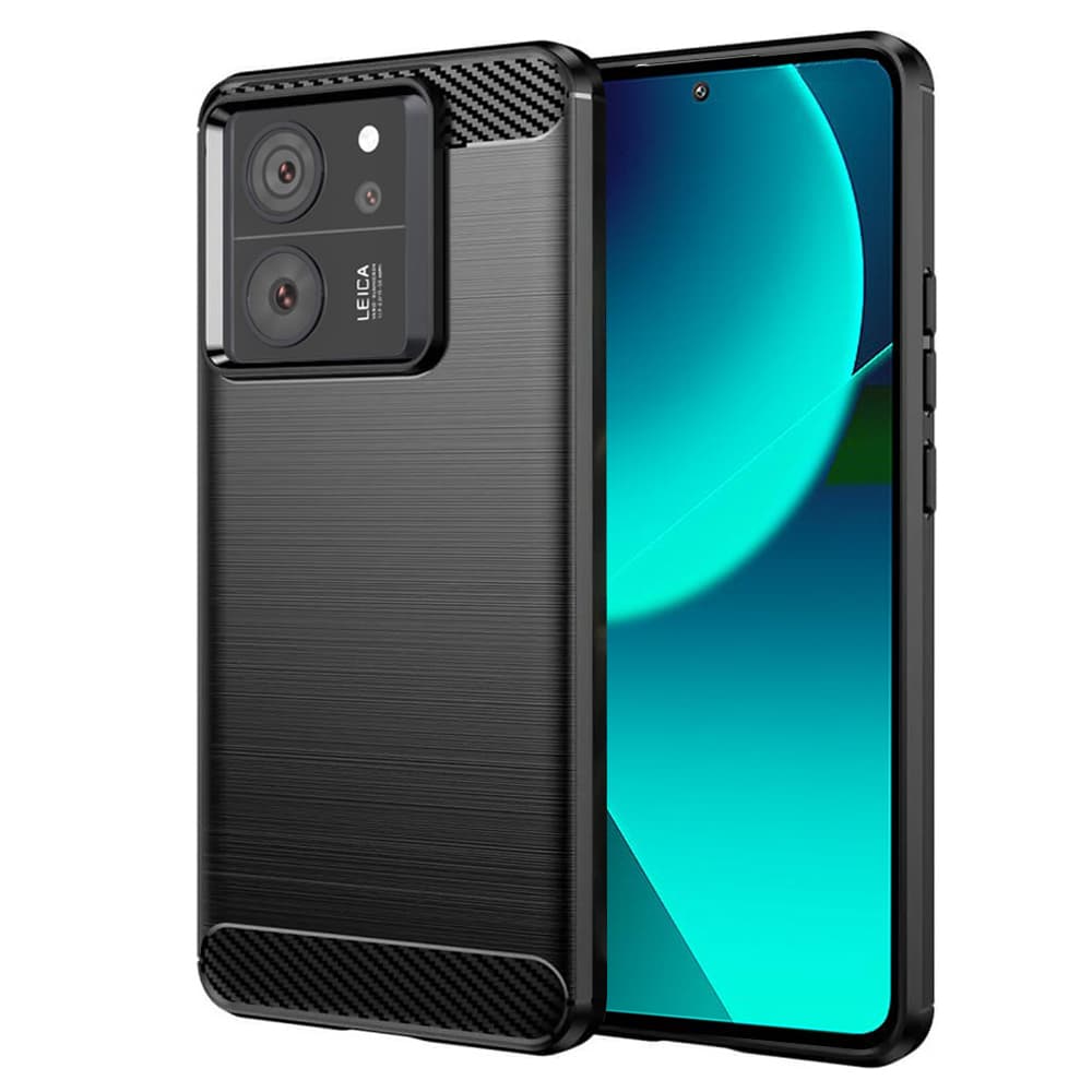 Techsuit Karbon Silikon Xiaomi 13T 13T Pro Černý - náhled 1