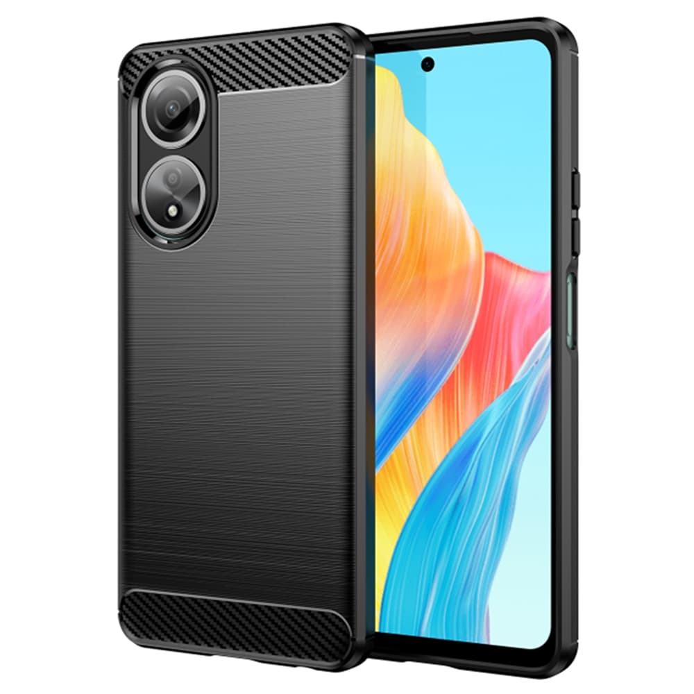 Techsuit Karbon Silikon Oppo A58 4G Černá - náhled 1