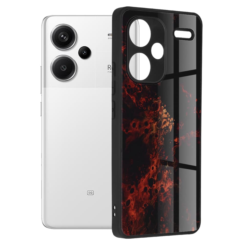 Techsuit Glaze Series Xiaomi Redmi Note 13 Pro+ 5G Červená - náhled 1
