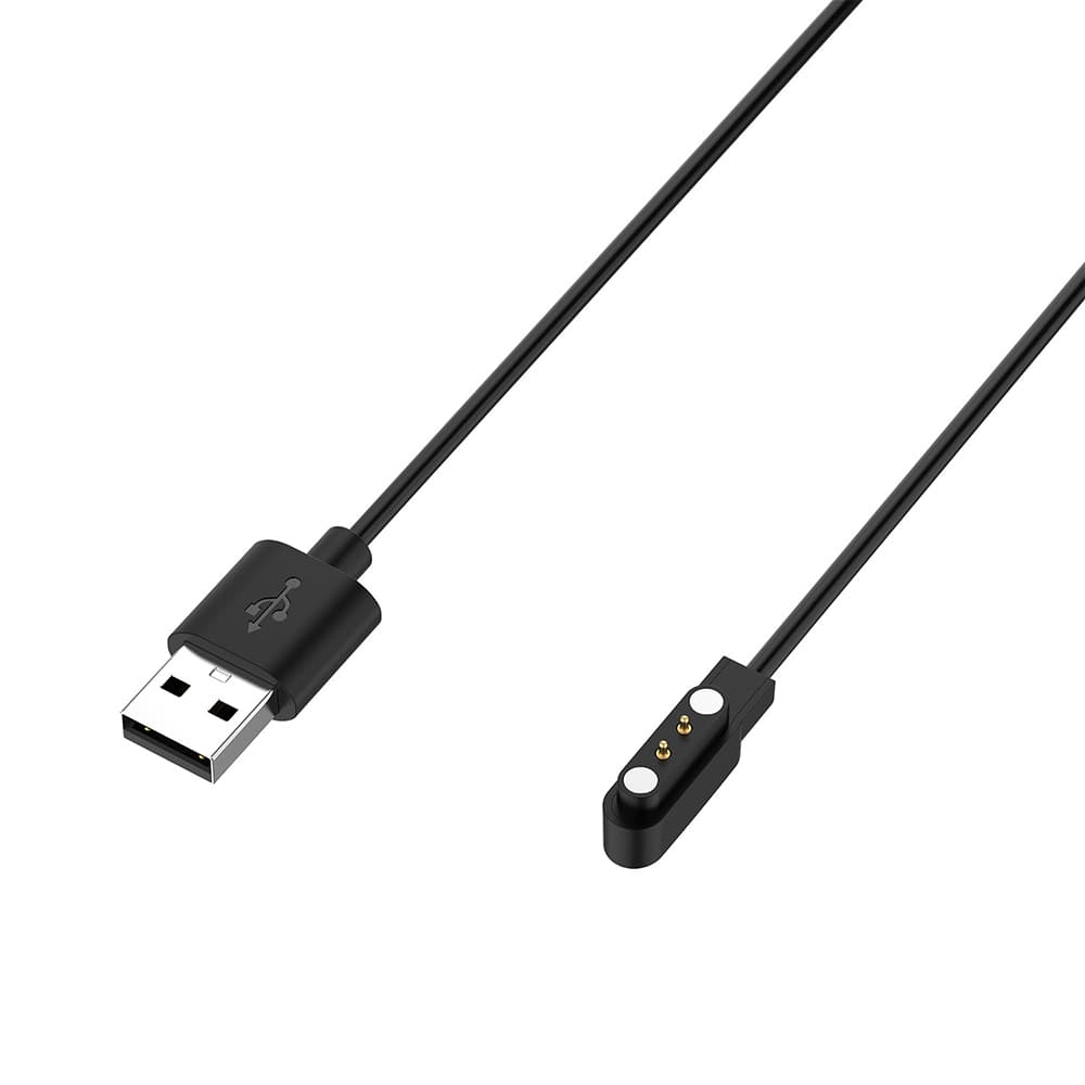 Techsuit Bezdrátový nabíjecí kabel pro SmartWatch Haylou Oneplus USB 3.5W Černý - náhled 1