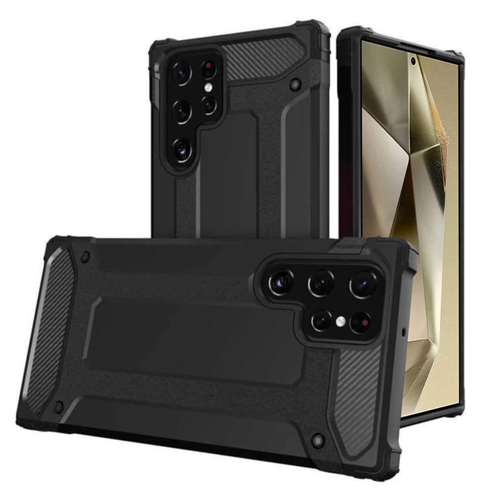 Techsuit Hybridní Ochrana Samsung Galaxy S24 Ultra Black - náhled 1