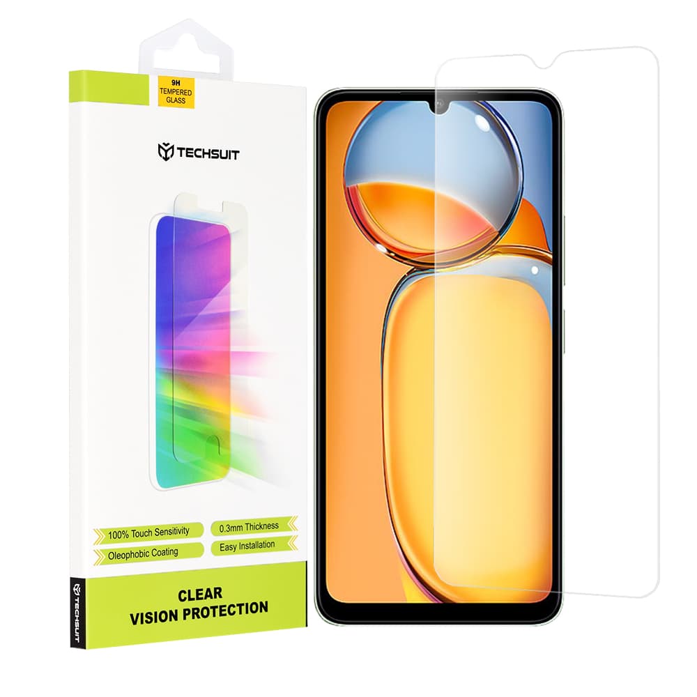 Techsuit Čiré sklo Xiaomi Redmi 13C 4G 5G Poco C65 Průhledné - náhled 1