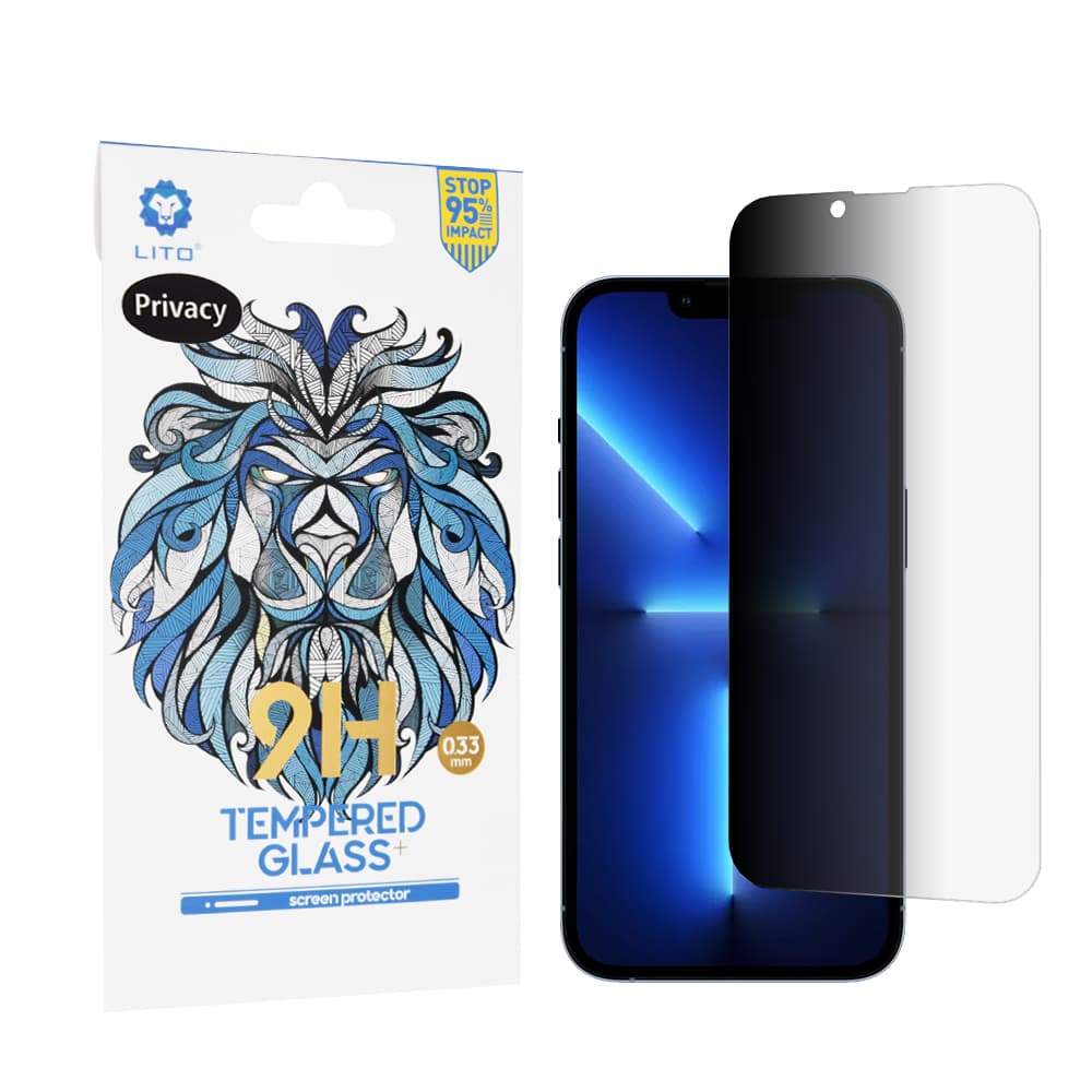 Lito 2.5D Klasické Sklo iPhone 13 Pro Max iPhone 14 Plus Privátní - náhled 1