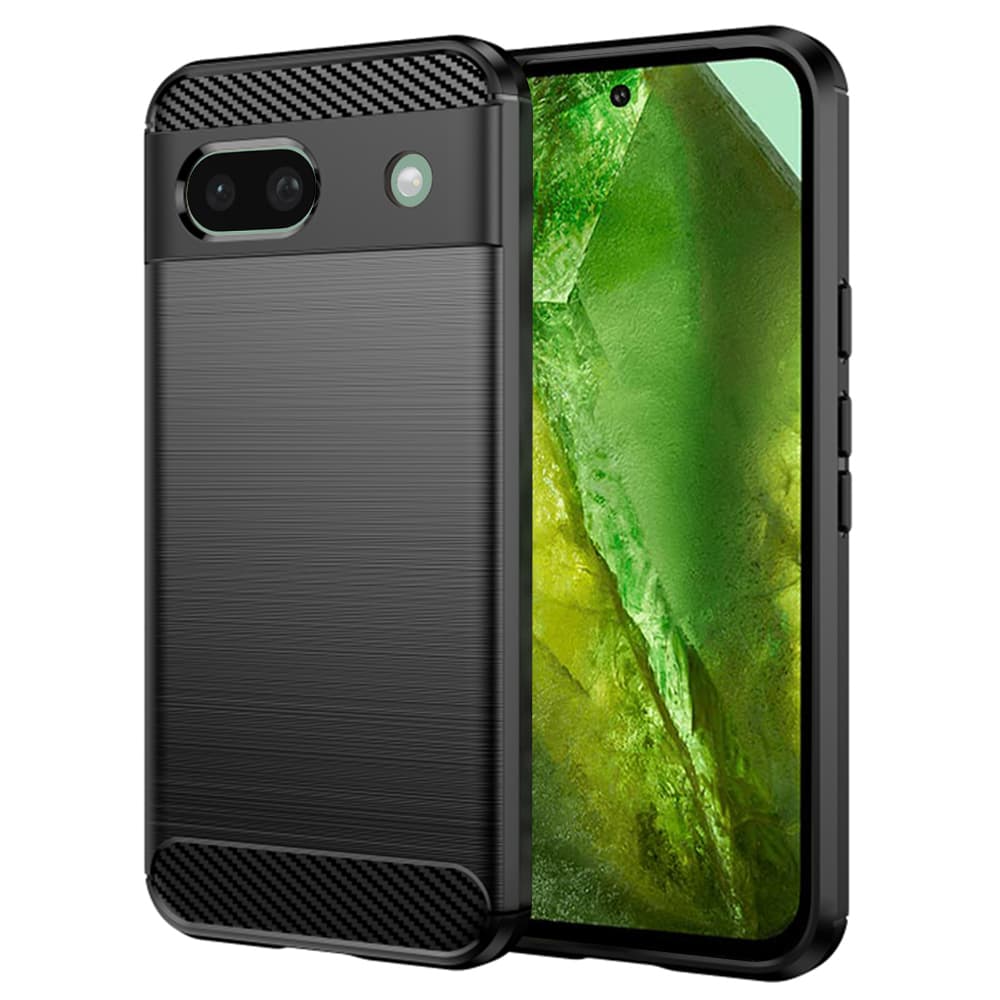 Techsuit Karbon Silikon Google Pixel 8a Černý - náhled 1