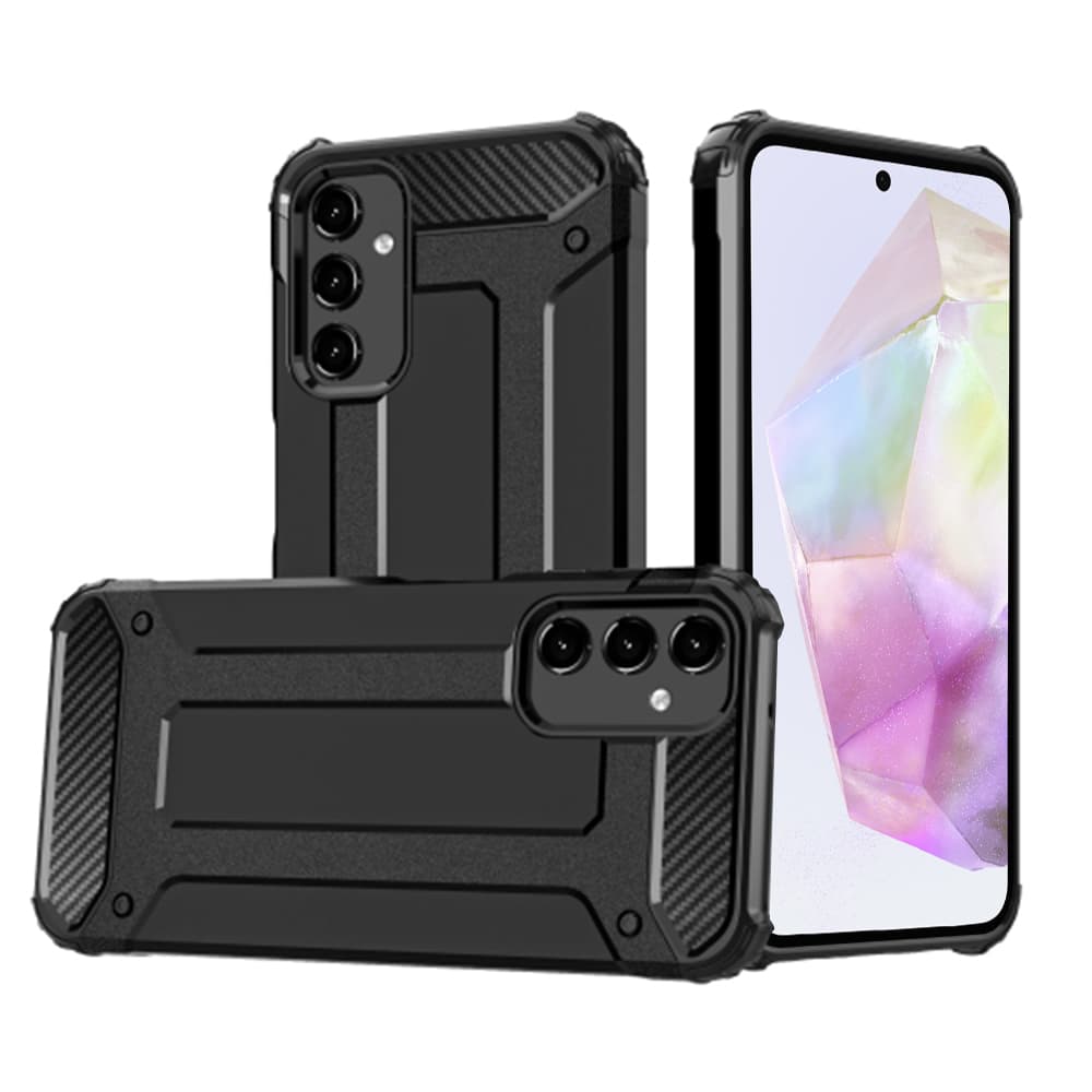 Techsuit Hybridní pouzdro Samsung Galaxy A35 5G Černá - náhled 1