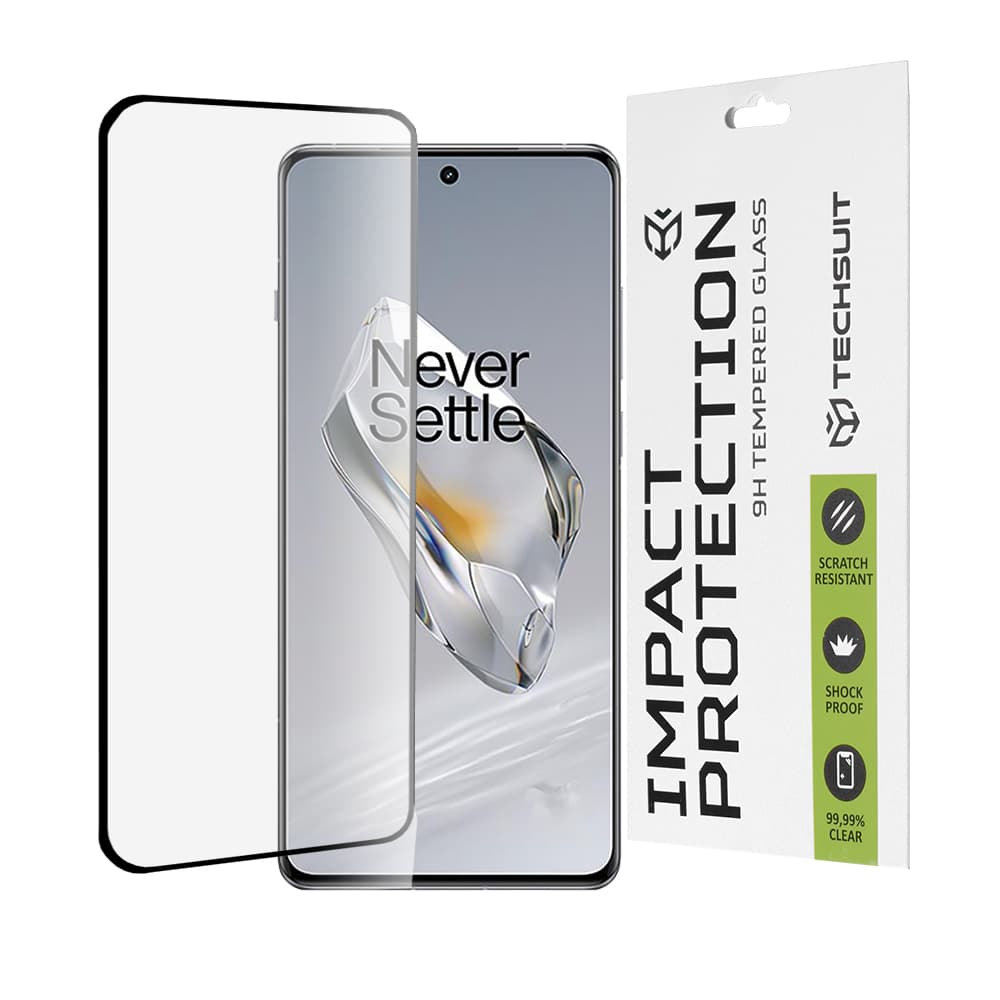 Techsuit 111D Celoplošné lepené sklo 3D zakřivené OnePlus 12 Černá - náhled 1