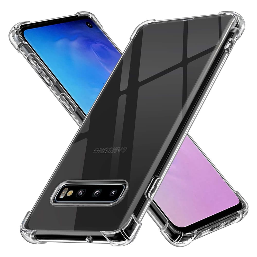 Techsuit Nárazuvzdorný Průhledný Silikon Samsung Galaxy S10 Clear - náhled 1