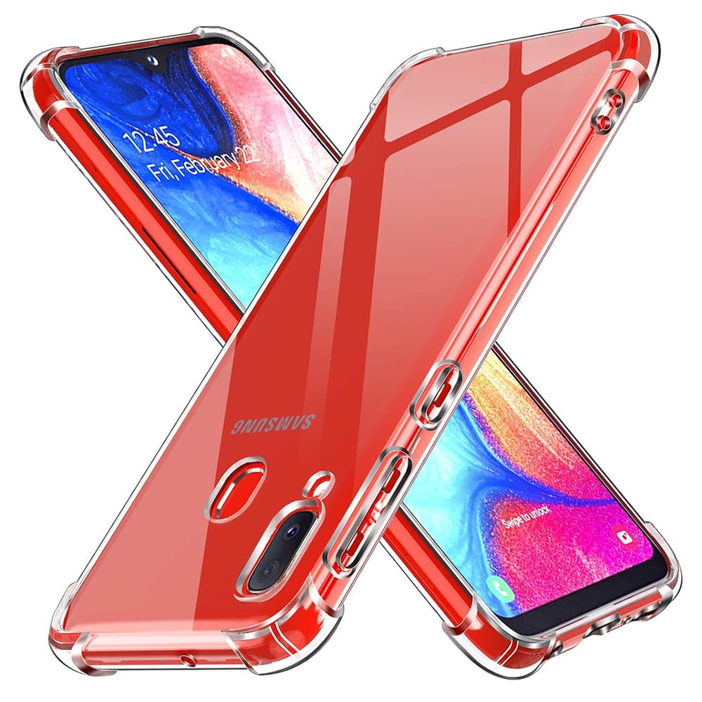 Techsuit Nárazuvzdorný Průhledný Silikon Samsung Galaxy A20e Clear - náhled 1