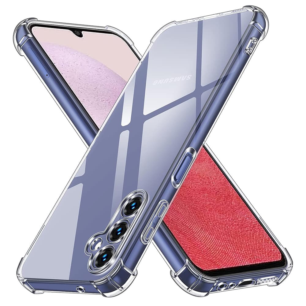 Techsuit Nárazuvzdorný Silikon Samsung Galaxy A14 4G A14 5G Clear - náhled 1