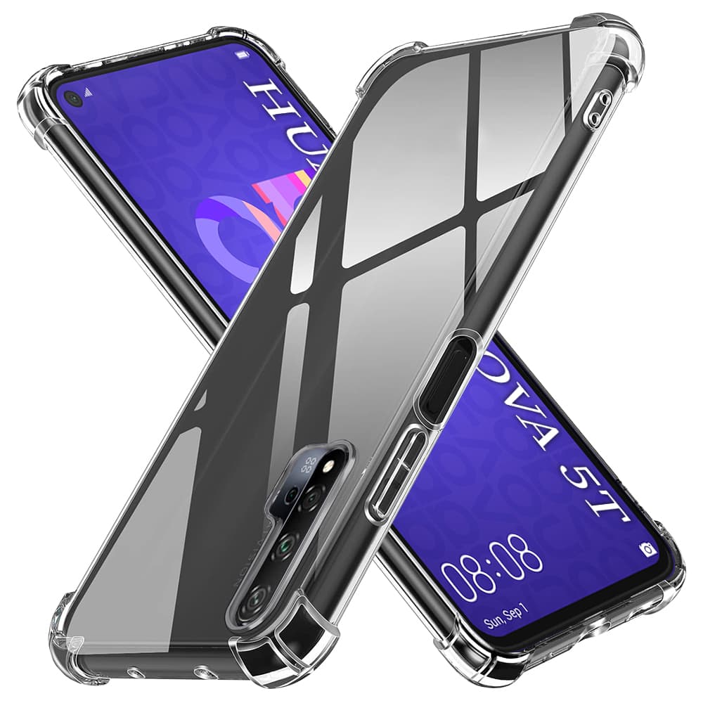 Techsuit Nárazuvzdorný Kryt Huawei Nova 5T Honor 20 Průhledný - náhled 1