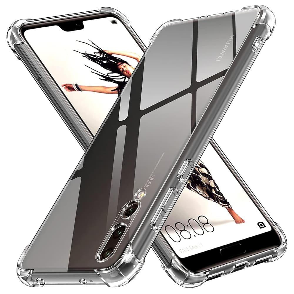 Techsuit Nárazuvzdorný Průhledný Silikon Huawei P20 Pro Clear - náhled 1