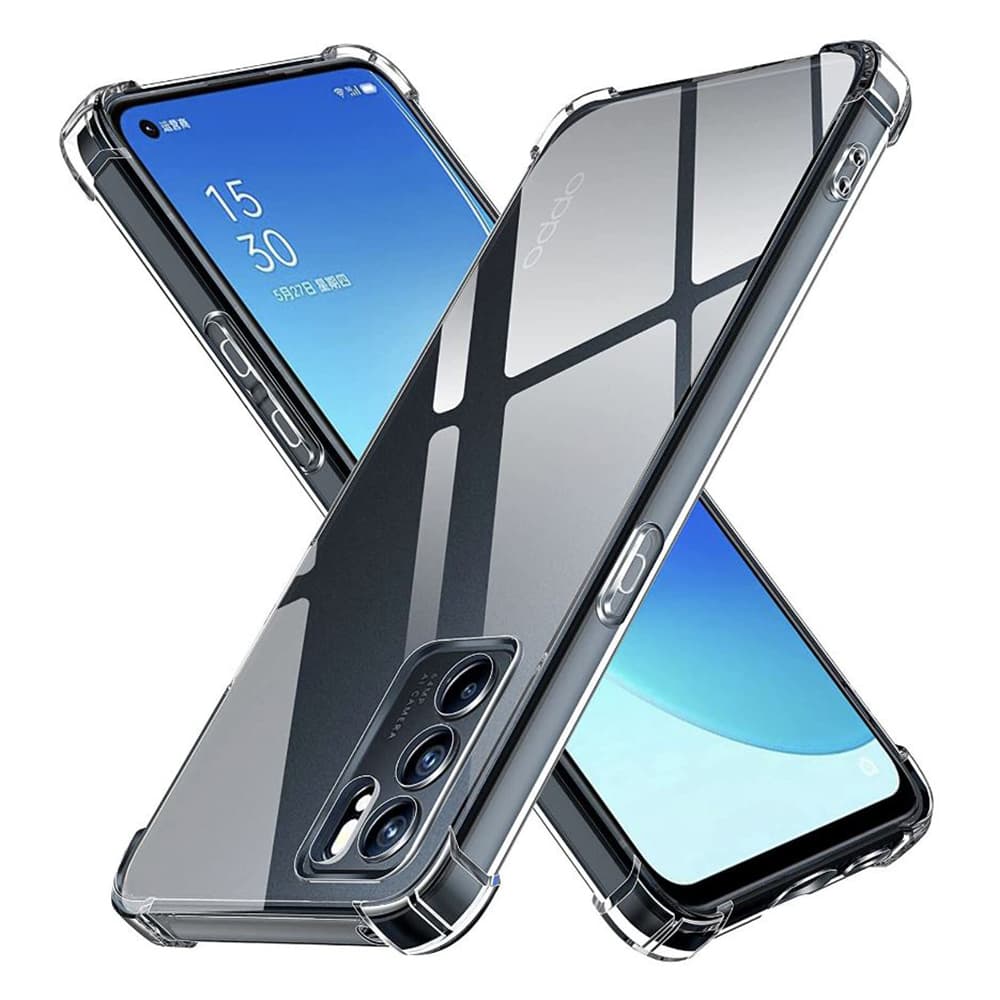 Techsuit Nárazuvzdorný Průhledný Silikon Oppo Reno6 5G Clear - náhled 1