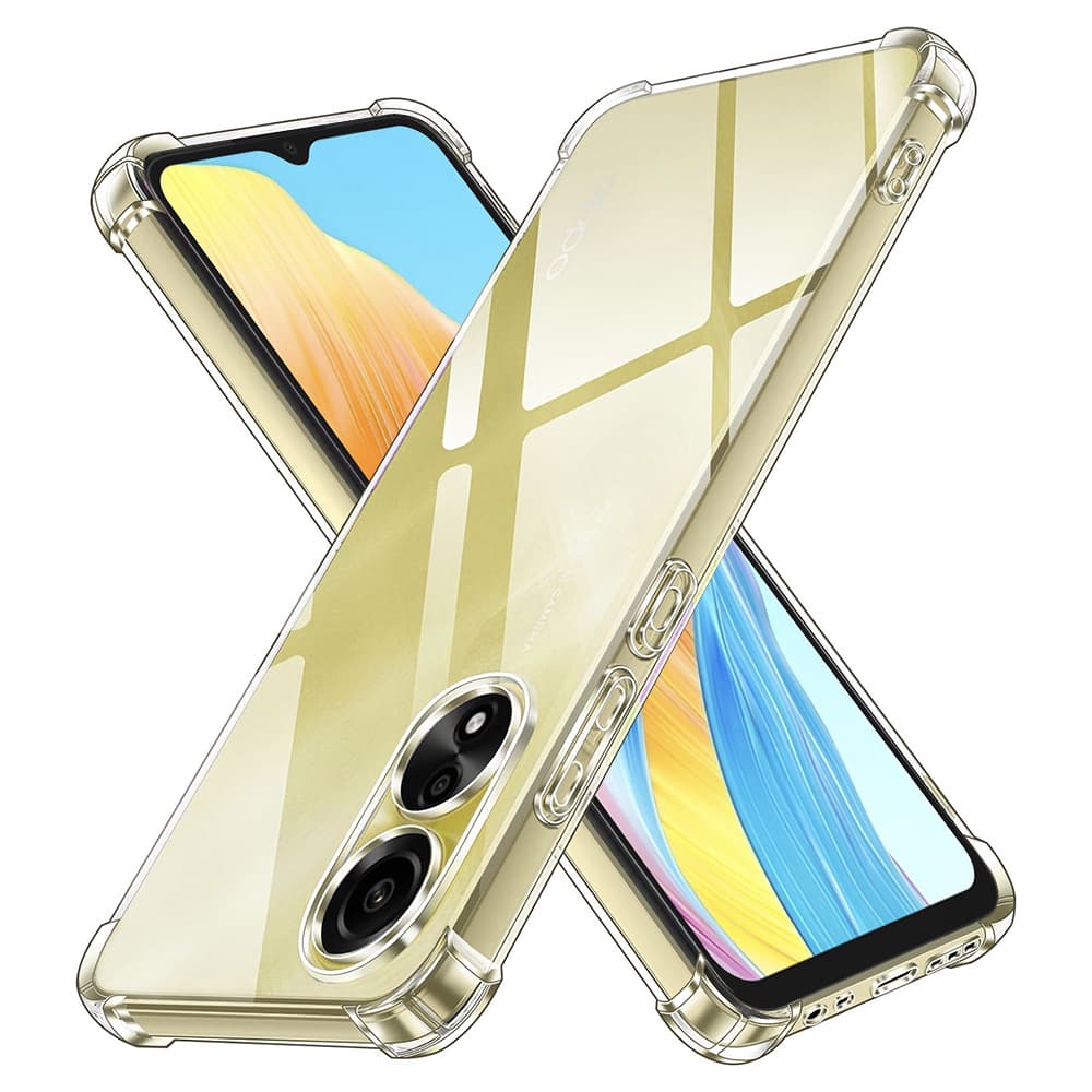 Techsuit Nárazuvzdorný Průhledný Silikonový Kryt Oppo A38 A18 - náhled 1