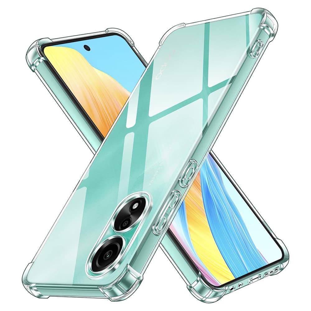 Techsuit Nárazuvzdorný Průhledný Silikonový Oppo A58 4G Clear - náhled 1