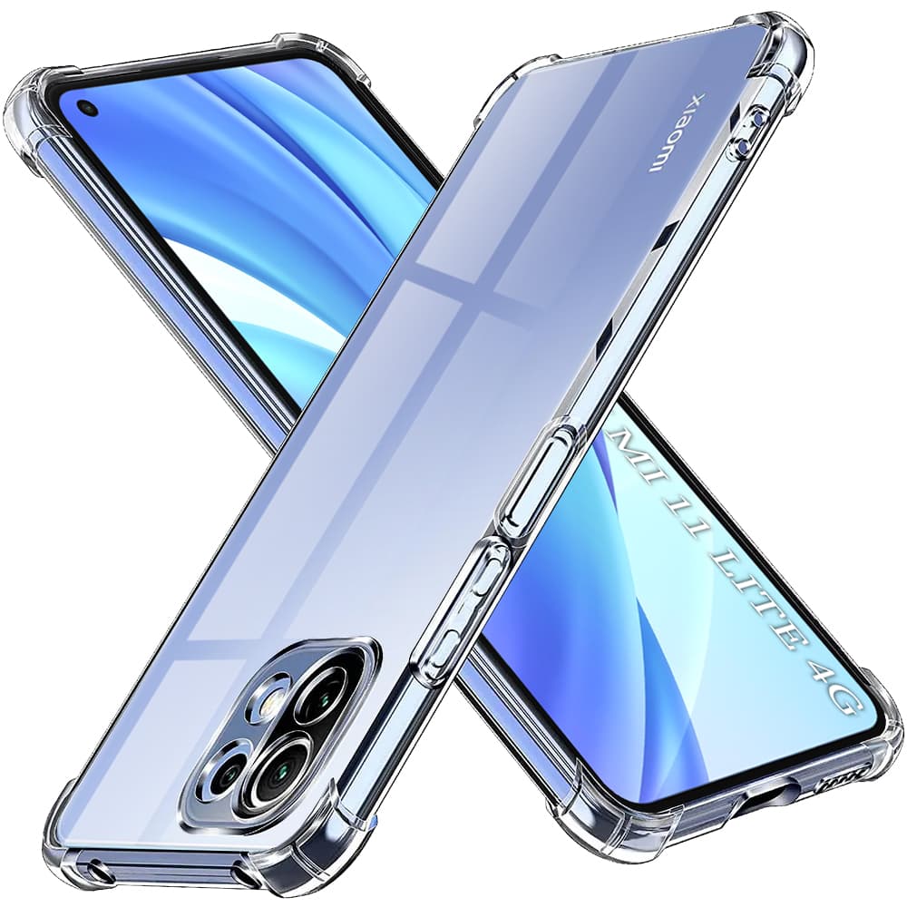 Techsuit Nárazuvzdorný Průhledný Silikon Xiaomi Mi 11 Lite 4G 5G NE - náhled 1