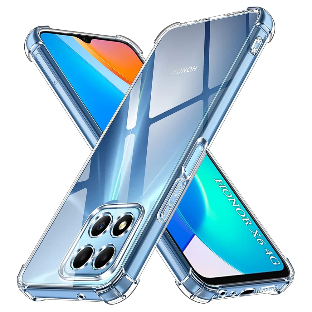 Techsuit Nárazuvzdorný Průhledný Silikon Honor X6 X8 5G 70 Lite - náhled 1