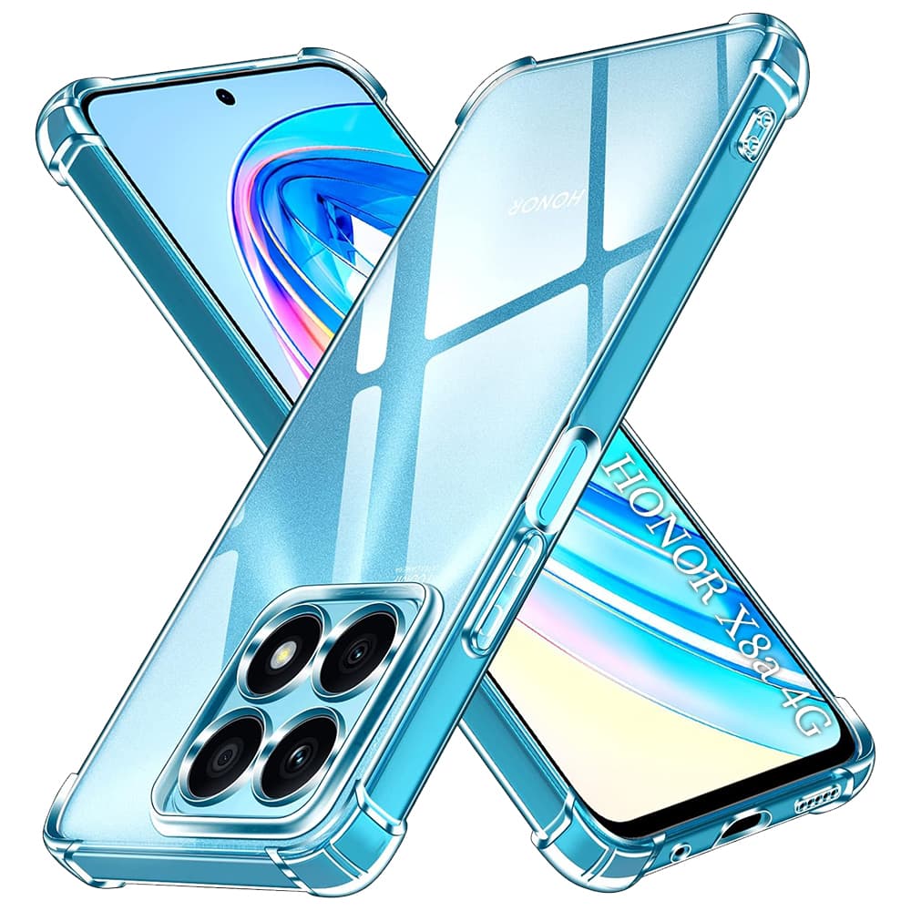 Techsuit Nárazuvzdorný Průhledný Silikon Honor X8a Clear - náhled 1