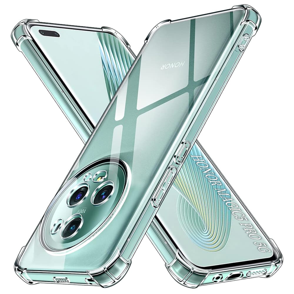 Techsuit Nárazuvzdorný Průhledný Silikon Honor Magic5 Pro Clear - náhled 1