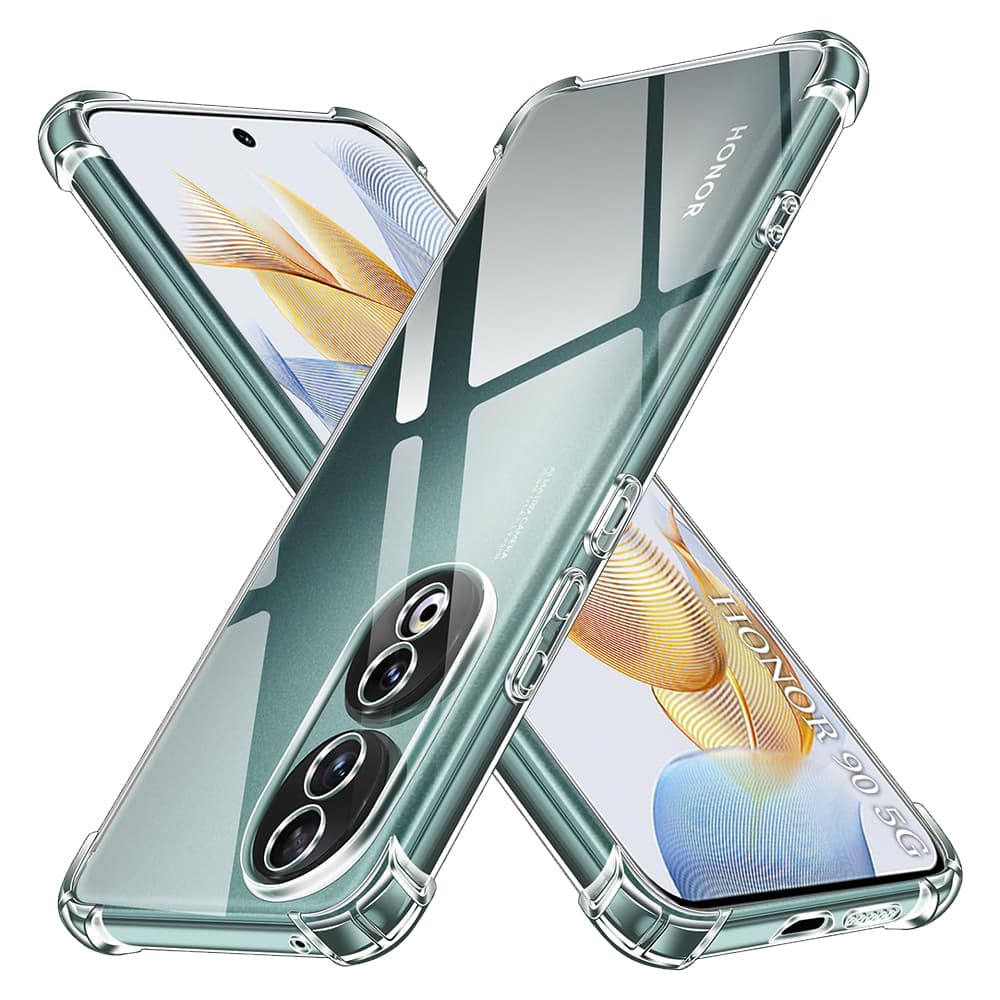 Techsuit Nárazuvzdorný Průhledný Silikon Honor 90 Clear - náhled 1