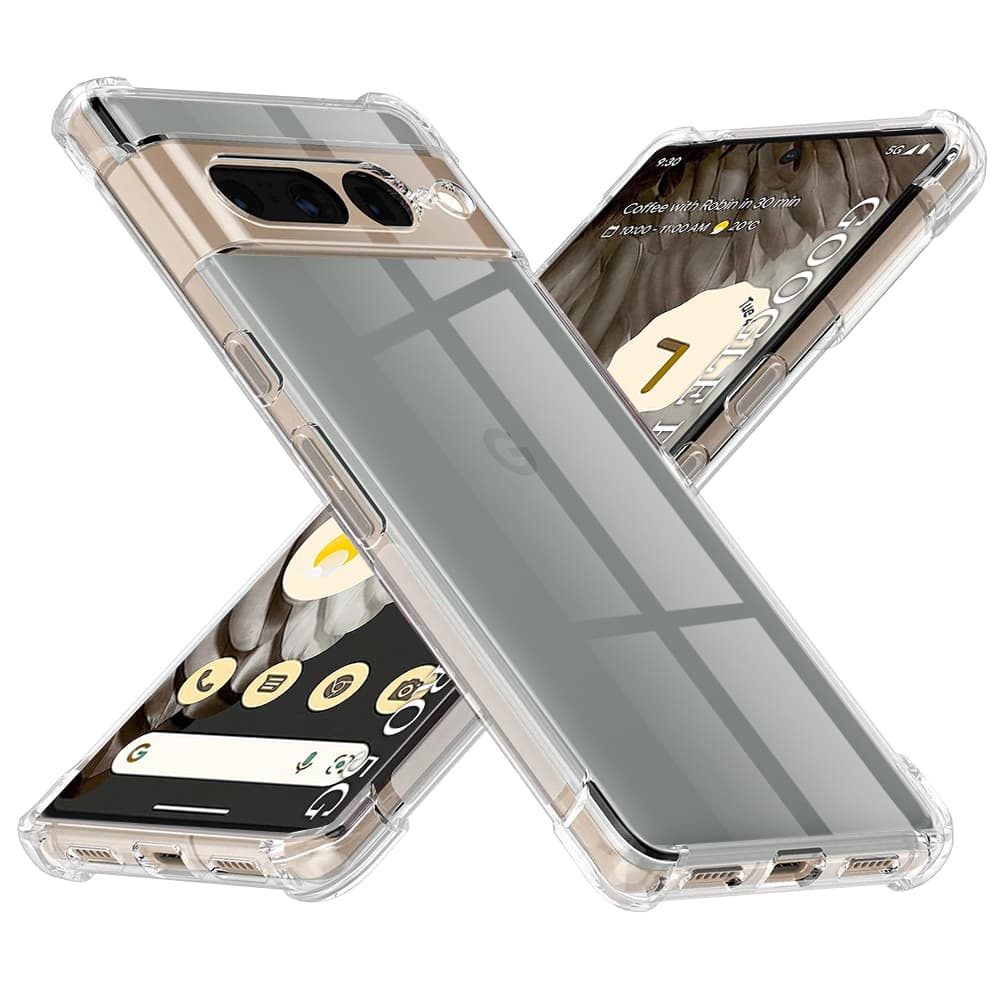 Techsuit Nárazuvzdorný Průhledný Silikon Google Pixel 7 Pro Clear - náhled 1