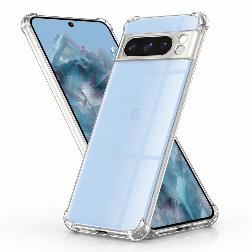Techsuit Nárazuvzdorný Průhledný Silikon Google Pixel 8 Pro Clear - náhled 1