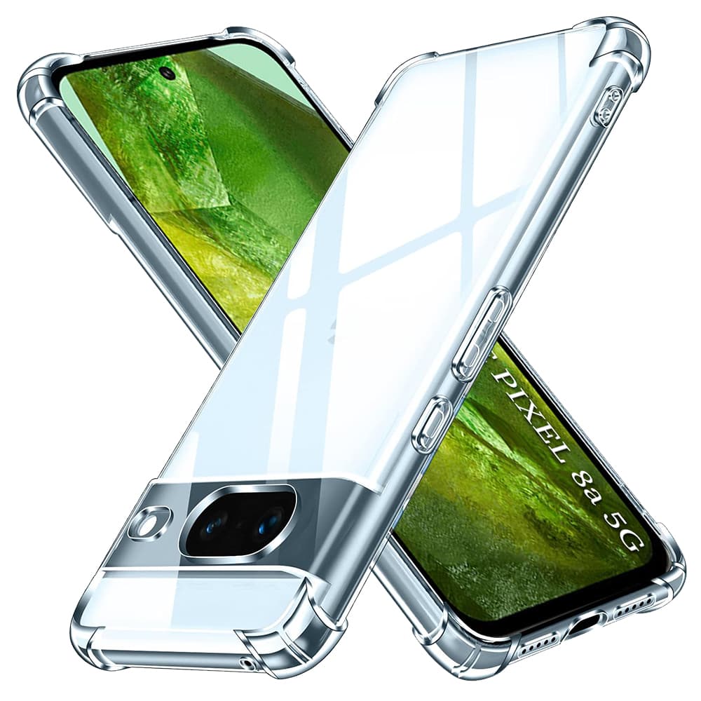 Techsuit Nárazuvzdorný Průhledný Silikon Google Pixel 8a Clear - náhled 1