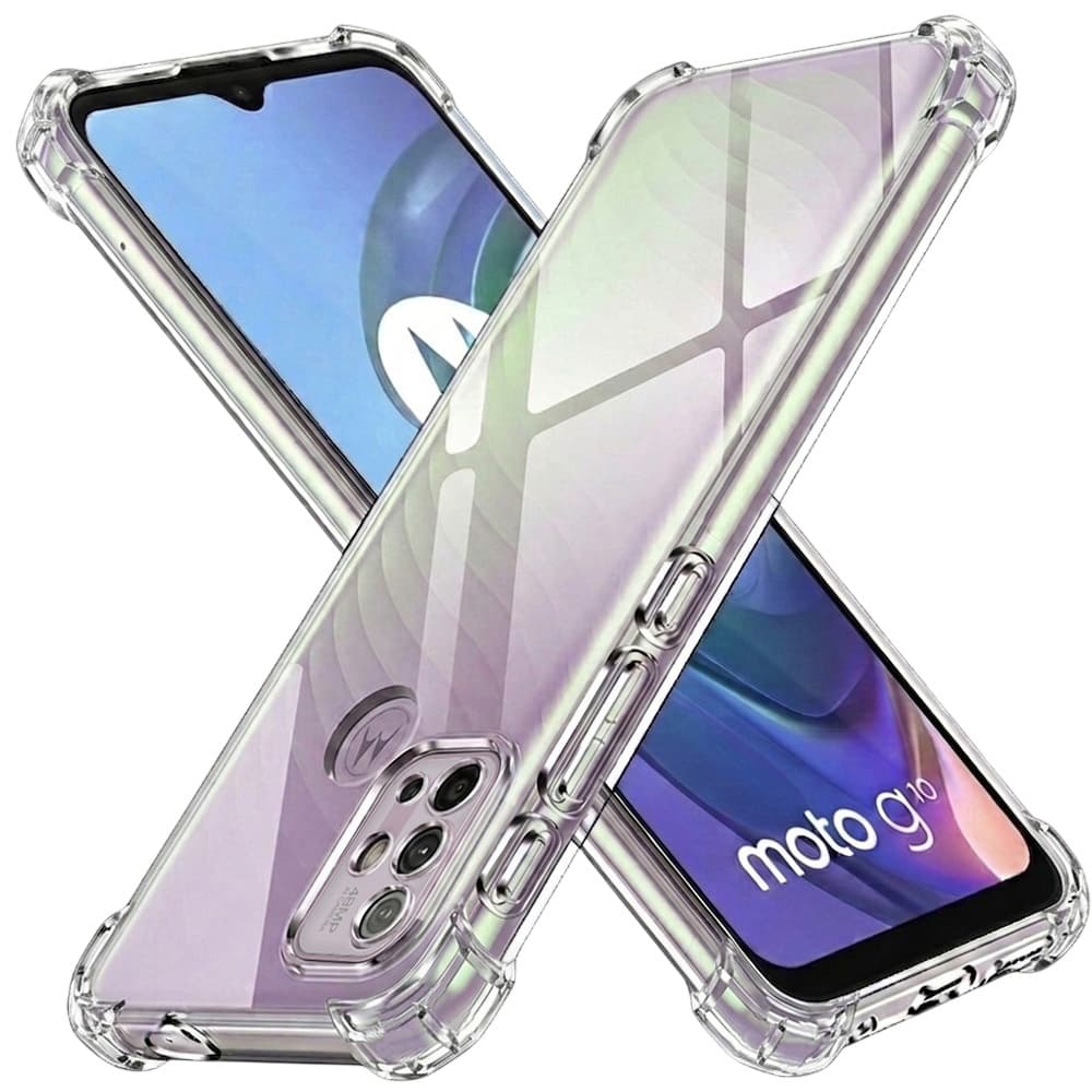 Techsuit Nárazuvzdorný Průhledný Silikon Motorola Moto G10 G20 G30 - náhled 1