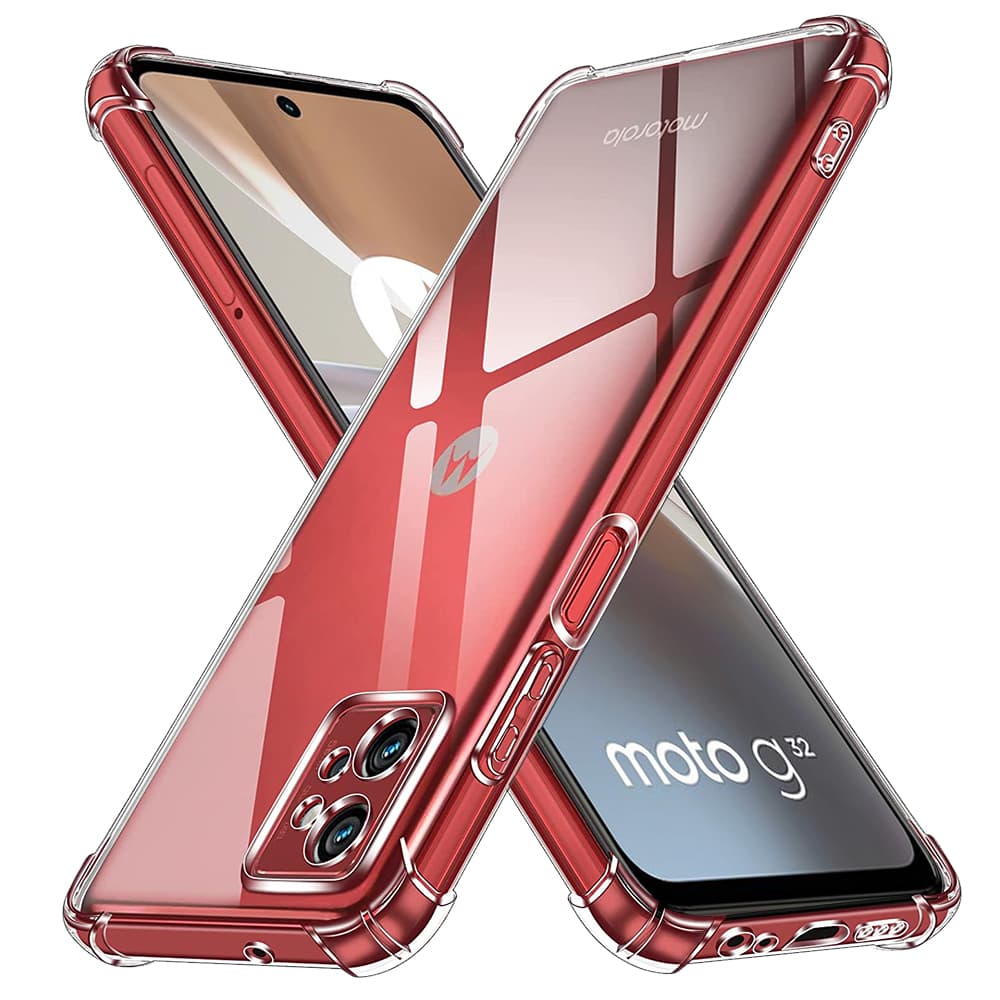 Techsuit Nárazuvzdorný Průhledný Silikon Motorola Moto G32 Clear - náhled 1