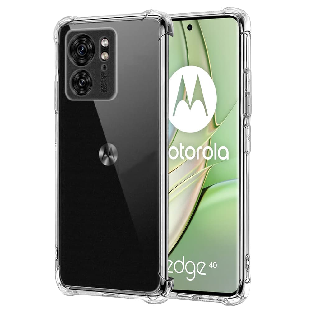 Techsuit Nárazuvzdorný Průhledný Silikon Motorola Edge 40 Edge 2023 - náhled 1