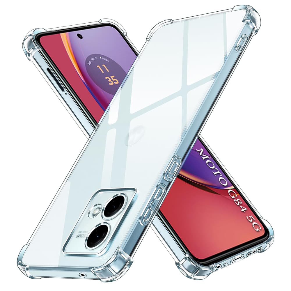 Techsuit Nárazuvzdorný průhledný silikonový Motorola Moto G84 Clear - náhled 1