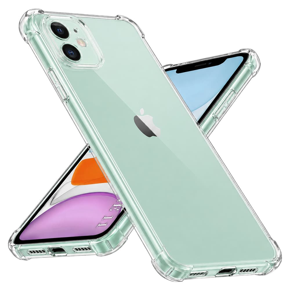 Techsuit Nárazuvzdorný Průhledný Silikon iPhone 11 Clear - náhled 1