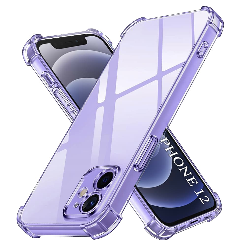 Techsuit Nárazuvzdorný Průhledný Silikon iPhone 12 Clear - náhled 1