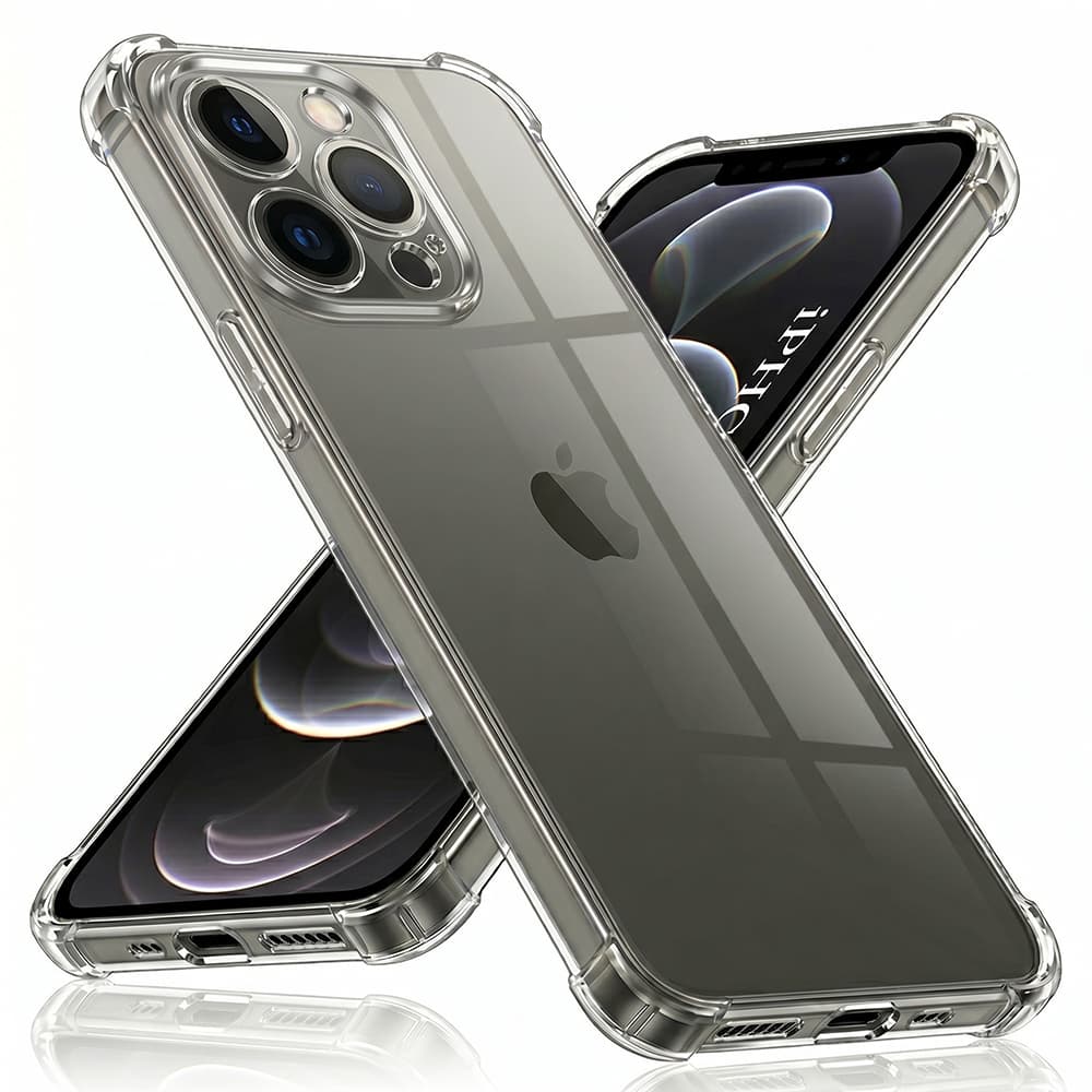 Techsuit Nárazuvzdorný Průhledný Silikon iPhone 12 Pro Max Clear - náhled 1